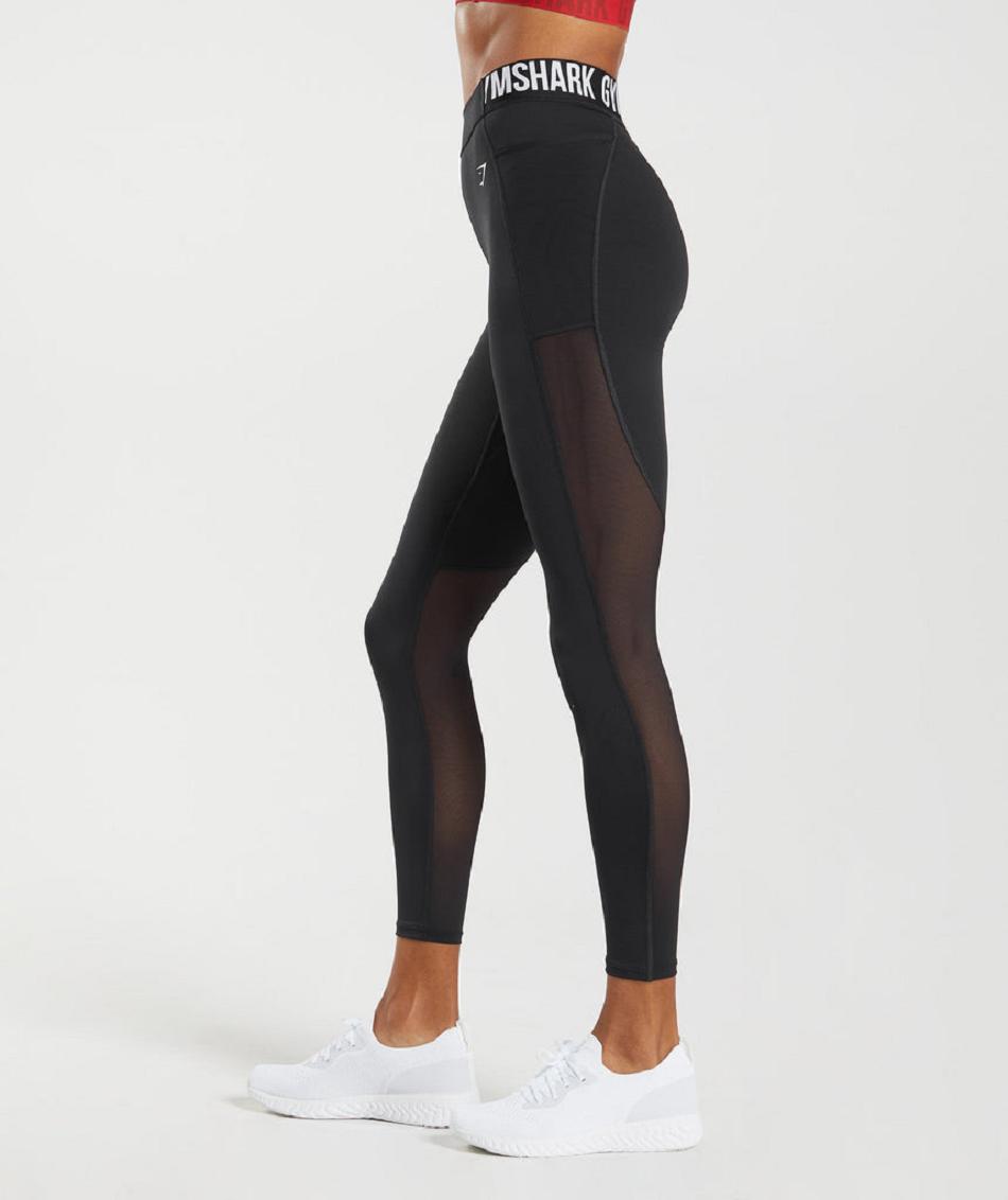 Leggins Gymshark Entrenamiento Brandmark Mujer Negras | CO 2833OKI